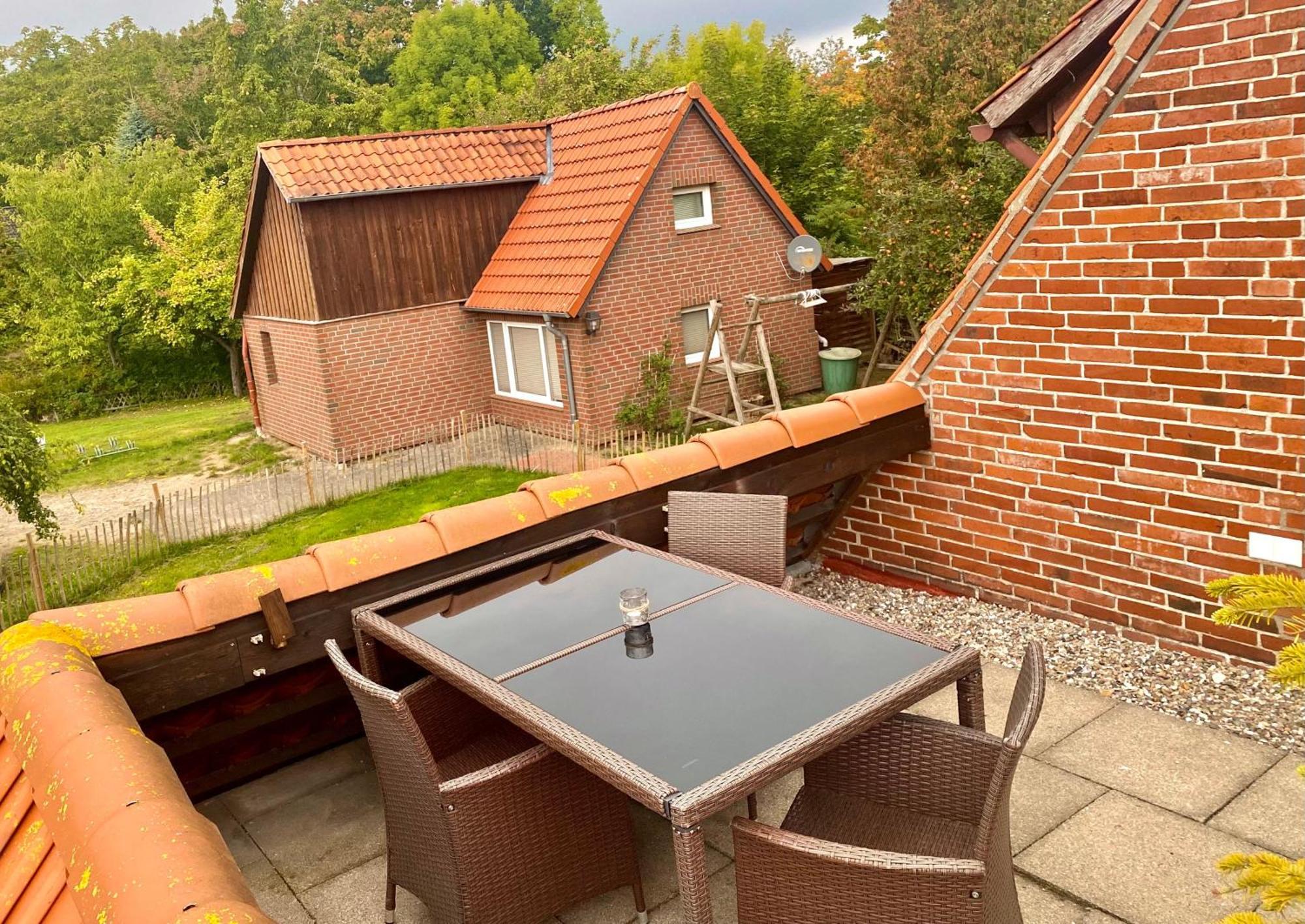 194 Fewo Dat Luetjehuus Mit Dachterrasse Im Ersten Stock ลุทเจนบวร์ก ภายนอก รูปภาพ
